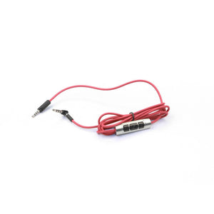 AF cable, black/red, 1.4 m, angled plug for Ipod/Iphone/Ipad