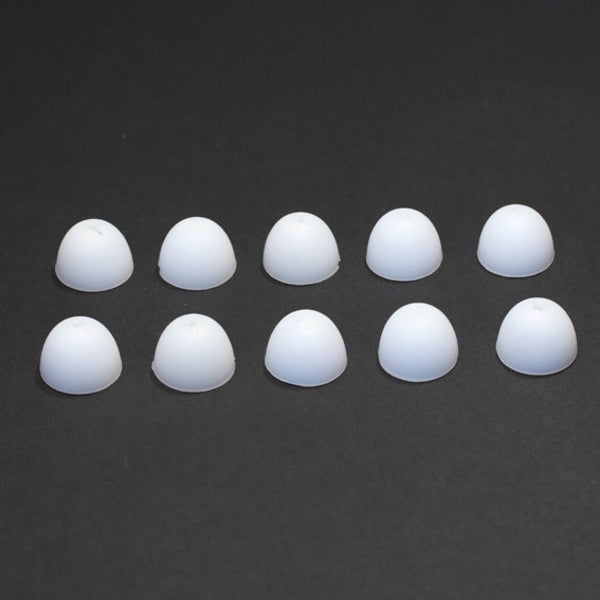 OREILLETTES EN SILICONE BLANC-10 PCS